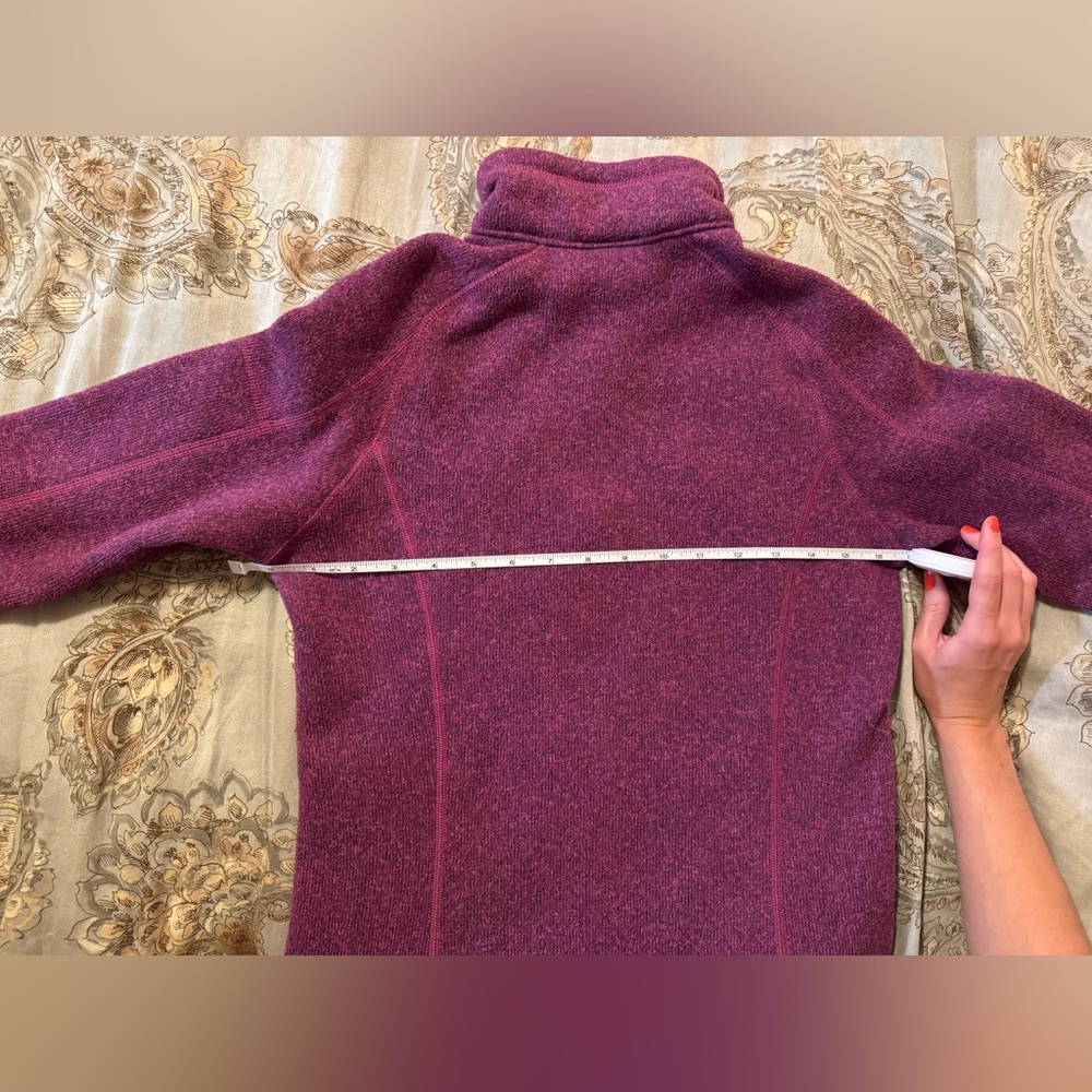 Patagonia Women's Purple Quarter-Zip Pullover - Picture 5 of 5